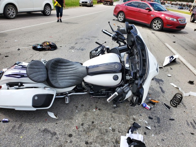Civilian employee praises helmet, PPE for saving life after motorcycle accident