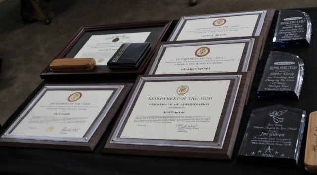 White Sands Missile Range Volunteer Appreciation Luncheon awards that were given out on July 7, 2020.