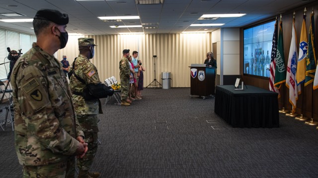 The U.S. Army Security Assistance Command conducted an awards ceremony for the outgoing Office of the Program Manager-Saudi Arabian National Guard Modernization Program Program Manager, Col. John DiGiambattista, on July 1, at Redstone Arsenal, AL....