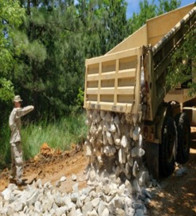 19th Engineers pave way to opposing forces village training site