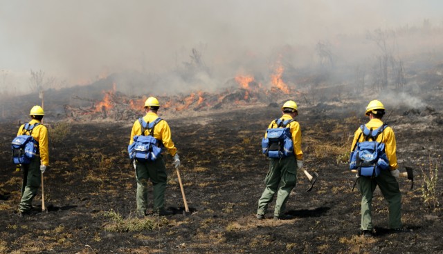 Oregon National Guard members train to battle wildland fires