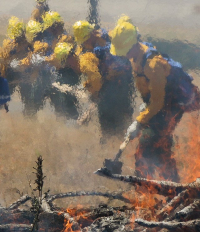 Oregon National Guard members train to battle wildland fires