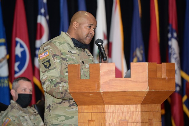 19th Engineer Battalion changes command at indoor ceremony