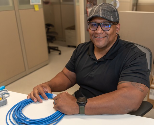 Gavin Walker, information technology specialist/network, was named the Tobyhanna Army Depot Employee of the Quarter for the second quarter of fiscal year 2020, senior category.