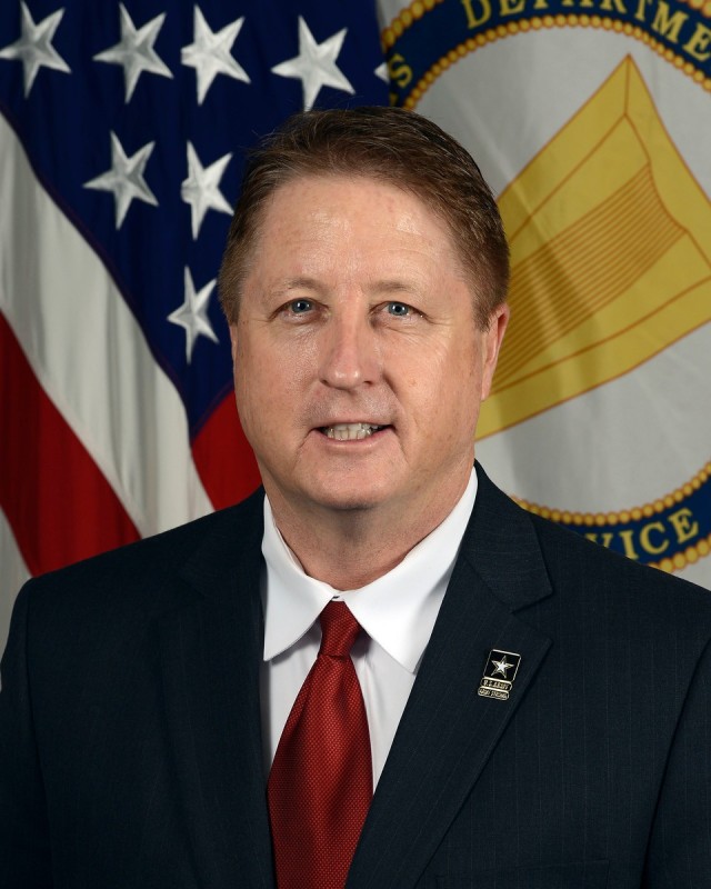 William F. Moore, poses for his official portrait in the Army portrait studio at the Pentagon in Arlington, Va, Nov. 06, 2018.  (U.S. Army photo by William Pratt) 