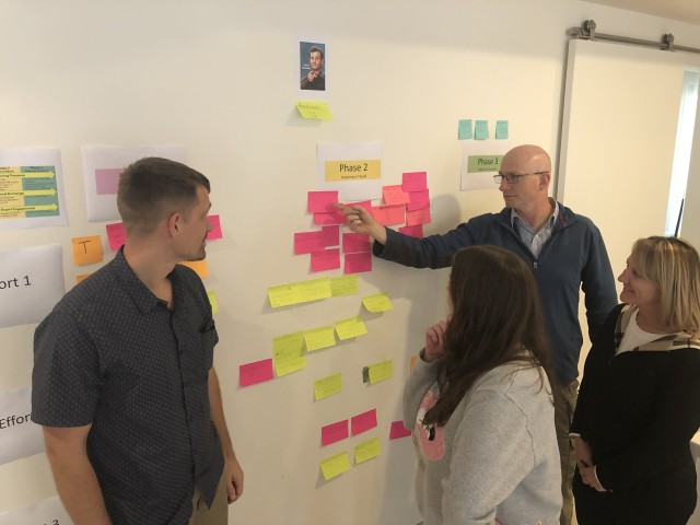 Air Force Col. Terry Lonergan, the Emergency Medical Services Director, briefs fellow Trauma, Burn, and Rehabilitative Medicine team (TBRM) members at a strategic planning session. The TBRM mission is to advise, train, mentor and provide technical...