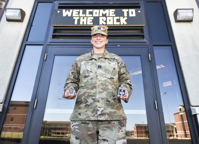 Training company commander stops to help toddler in need