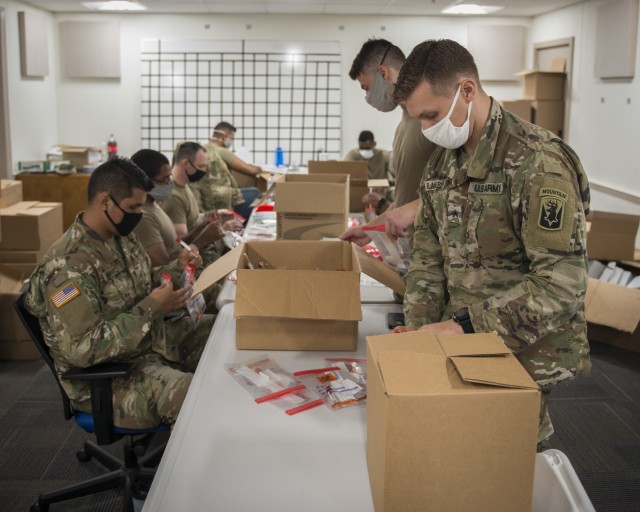 Connecticut Guard assembles 107,000 test kits in five days