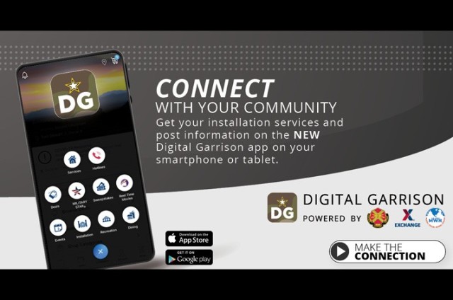 The Army has launched the new Digital Garrison mobile app that provides information and facilitates access to a full array of on-post services, as part of a partnership with the Army & Air Force Exchange Service, or AAFES. 
