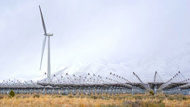 In their efforts to increase energy efficiency and resiliency at installations worldwide, Resource Efficiency Managers explore the latest in renewable technologies, such as this wind turbine at Tooele Army Depot in Utah. (U.S. Army photo by John...