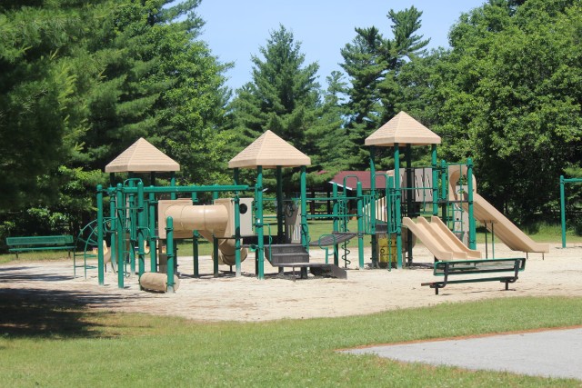 A playground area is shown June 25, 2020, at Pine View Campground at Fort McCoy, Wis. Open year-round, Pine View Campground is part of Pine View Recreation Area. This area also includes Whitetail Ridge and Sportsman’s Range. The campground is...