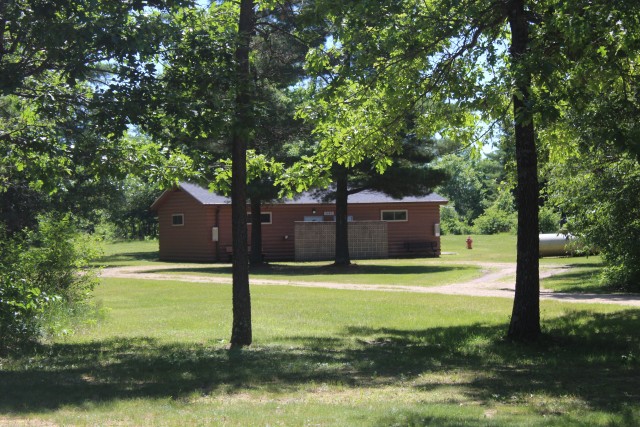 A shower/bathroom facility is shown June 25, 2020, at Pine View Campground at Fort McCoy, Wis. Open year-round, Pine View Campground is part of Pine View Recreation Area. This area also includes Whitetail Ridge and Sportsman’s Range. The...