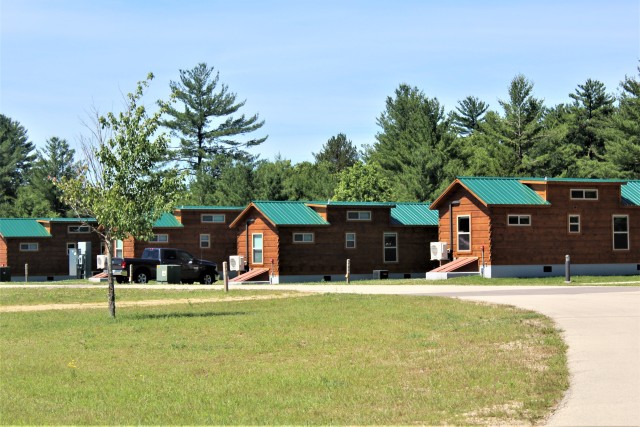 Cabins available for rent are shown June 25, 2020, at Pine View Campground at Fort McCoy, Wis. Open year-round, Pine View Campground is part of Pine View Recreation Area. This area also includes Whitetail Ridge and Sportsman’s Range. The...