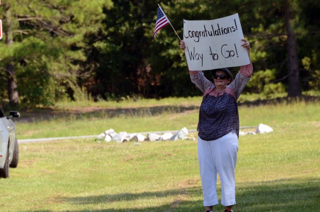 The COVID-19 virus has caused the Army at Fort Jackson, SC, to suspend the Family Day Celebration.  Since this time, families of graduation recruits are unable to come on Fort Jackson to personally cheer their soldiers on graduation day.   Sally...