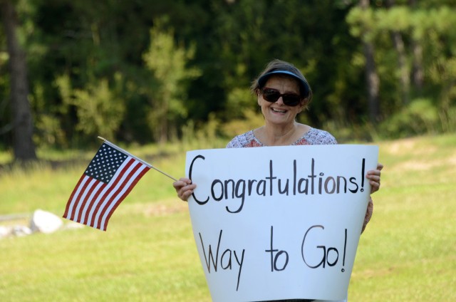 The COVID-19 virus has caused the Army at Fort Jackson, SC, to suspend the Family Day Celebration.  Since this time, families of graduation recruits are unable to come on Fort Jackson to personally cheer their soldiers on graduation day.   Sally...
