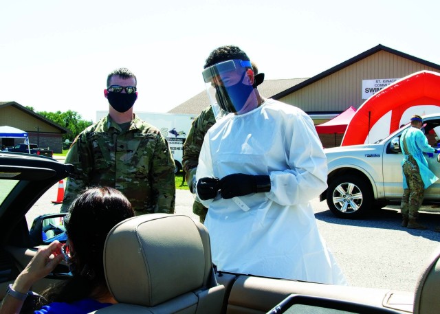 Michigan Guard conducts COVID-19 testing in Upper Peninsula