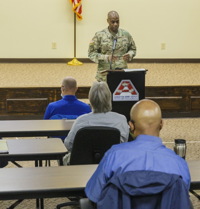 Commander holds town hall session