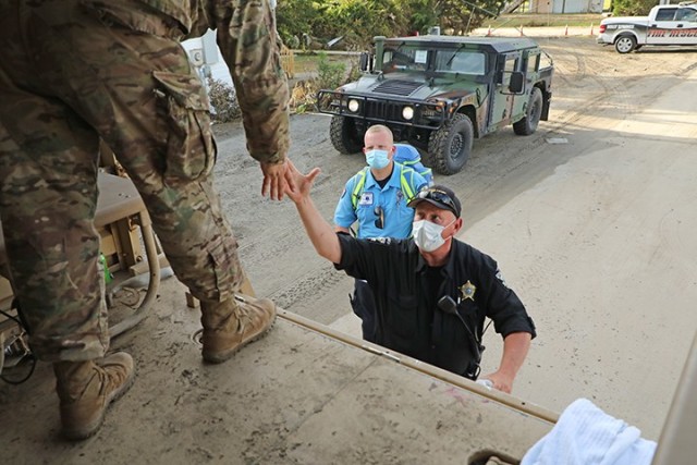 NCNG dispatched to Oak Island to assist in recovery efforts