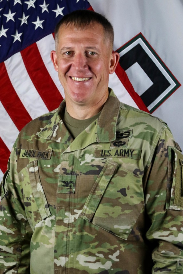 Col. Keith Jarolimek served as the First Army chief of staff for a year and helped to oversee its initial response to the COVID-19 pandemic.