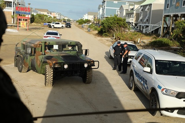 NCNG dispatched to Oak Island to assist in recovery efforts