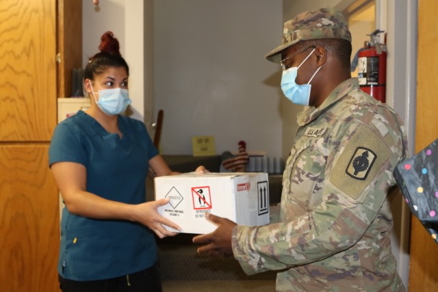 Kansas Guard drives thousands of miles transporting samples