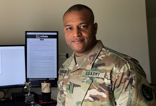 Chief Warrant Officer 4 Kester R. Fournillier served as the first Senior Information Technician and senior technical advisor for the Army Network Enterprise Technology Commmand (NETCOM) current operations division. (U.S. Army photo)