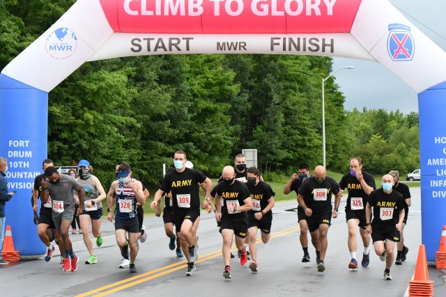 Fort Drum Family and Morale, Welfare and Recreation staff hosted an Army Ten-Miler (ATM) qualifying run Aug. 3 for 10th Mountain Division (LI) Soldiers to earn free registration for this year’s virtual race. (Photo by Mike Strasser, Fort Drum...