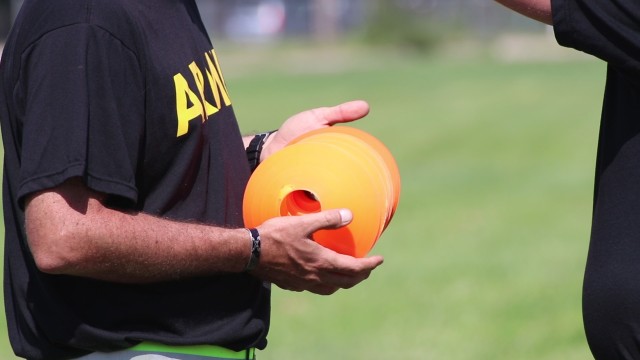 Sixteen Soldiers of 1st Battalion, 161st Field Artillery Regiment, 130th Field Artillery Brigade trained to become the Kansas Army National Guard’s newest validated graders for the Army Combat Fitness Test Aug. 4-5 at the Great Plains Joint...
