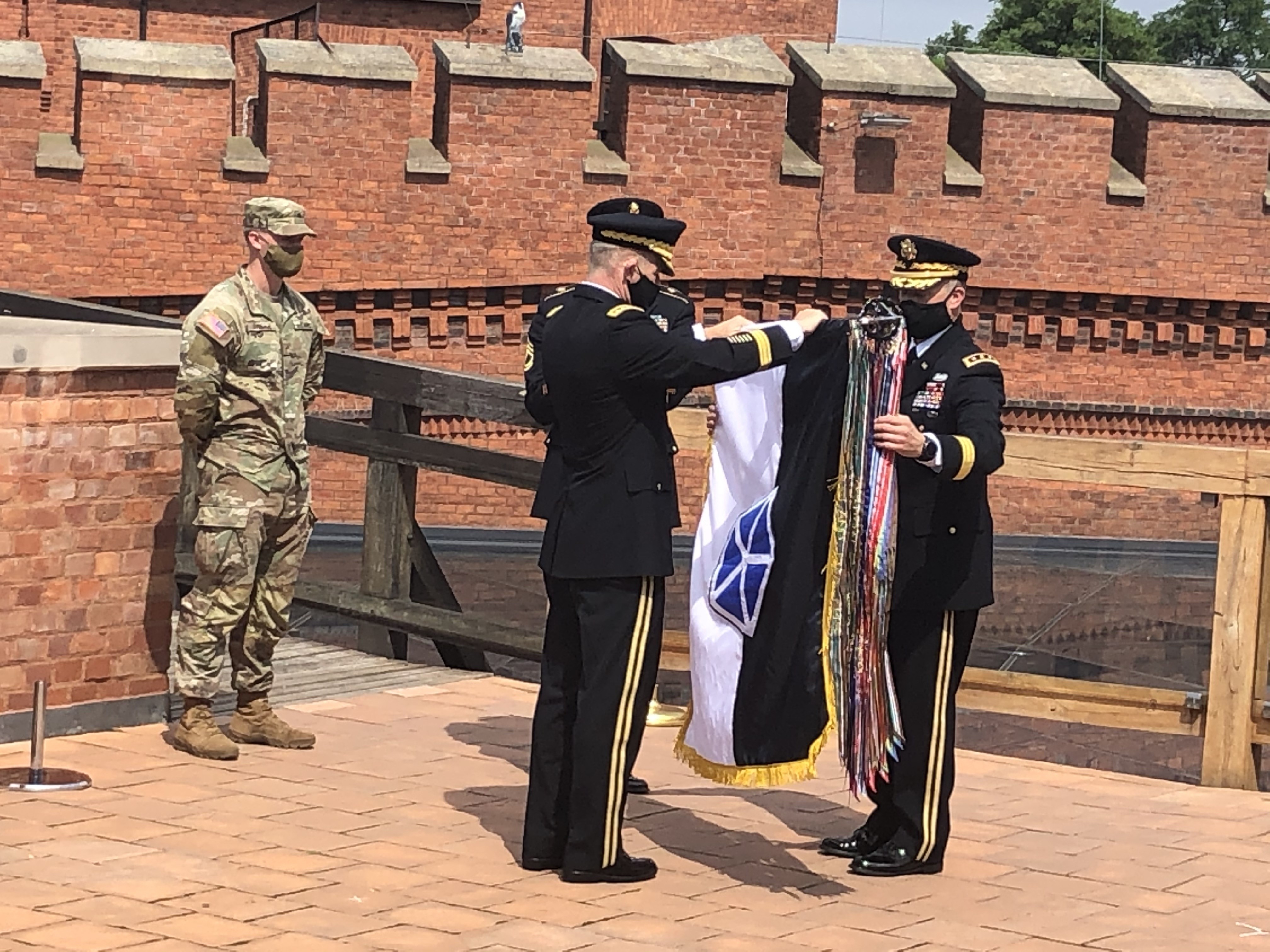 V Corps Flag Unfurled Commanding General Promoted Article The United States Army