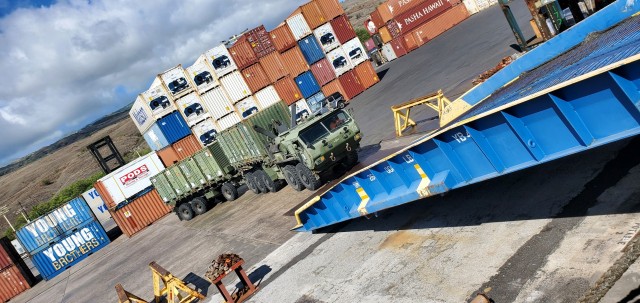 599th transporters support Marine Corps move at Kawaihae