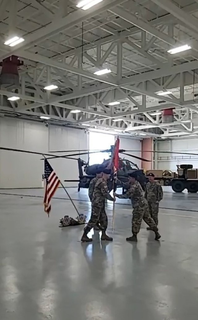 The 10th Combat Aviation Brigade welcomed Col. Travis L. McIntosh as the new brigade commander and bid farewell to Col. Darrell A. Doremus during a change of command ceremony Aug. 14 at Wheeler-Sack Army Airfield. (Screenshot)