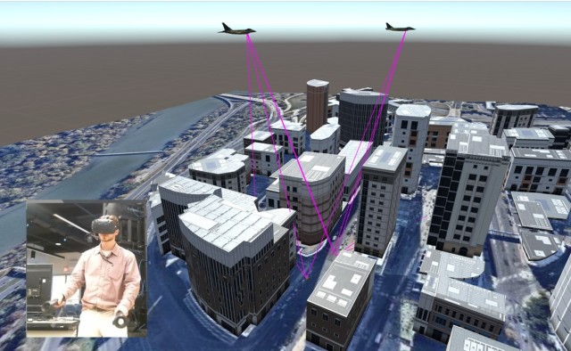 Army researchers created a Unity application that can illustrate a 3-D simulation over time from an omniscient view.