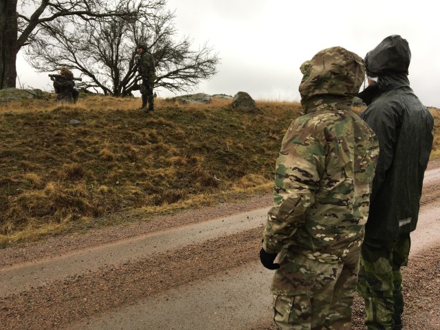 U.S. Army Brig. Gen Gregory Brady visits Swedish Air Defence Regiment in Halmstad, Sweden on Feb. 21, 2020.