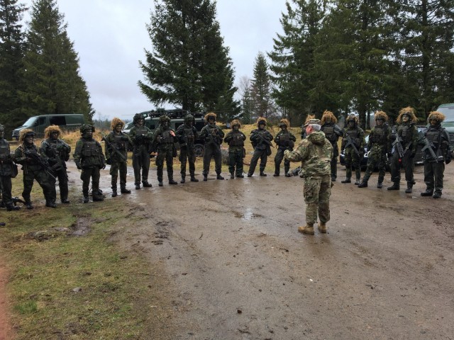 U.S. Army Brig. Gen Gregory Brady visits Swedish Air Defence Regiment in Halmstad, Sweden on Feb. 21, 2020.