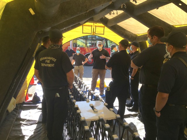 Michigan Guard CST, fire department conduct HAZMAT training
