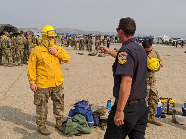 National Guard helps fight California wildfires
