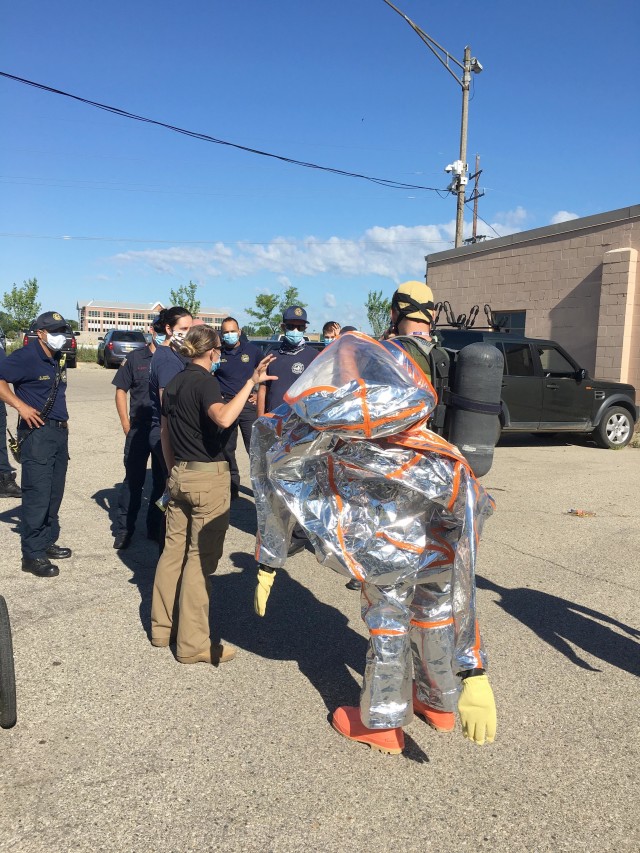 Michigan Guard CST, fire department conduct HAZMAT training