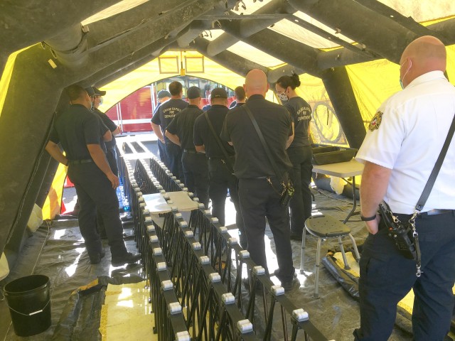 Michigan Guard CST, fire department conduct HAZMAT training