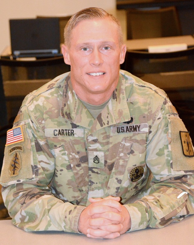 Staff Sgt. Joshua Carter, an 832nd Ordnance Battalion Soldier currently attending the Senior Leader Course at the Logistics Noncommissioned Officer Academy at Fort Lee, assisted with the rescue of three vehicle occupants trapped in floodwaters under an I-95 overpass on Aug. 15.