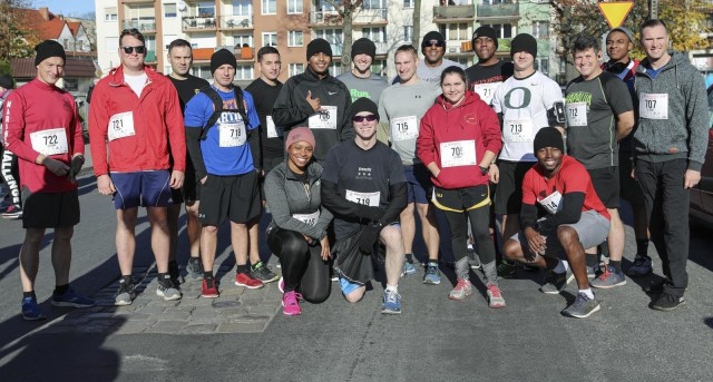 Soldiers with the 2nd Armored Brigade Combat Team, 1st Cavalry Division, joined local civilians for the Independence Day Zagan 10k in Zagan, Poland, Nov. 11, 2019. It is the 101st anniversary of the end of World War I, which marks Poland's...