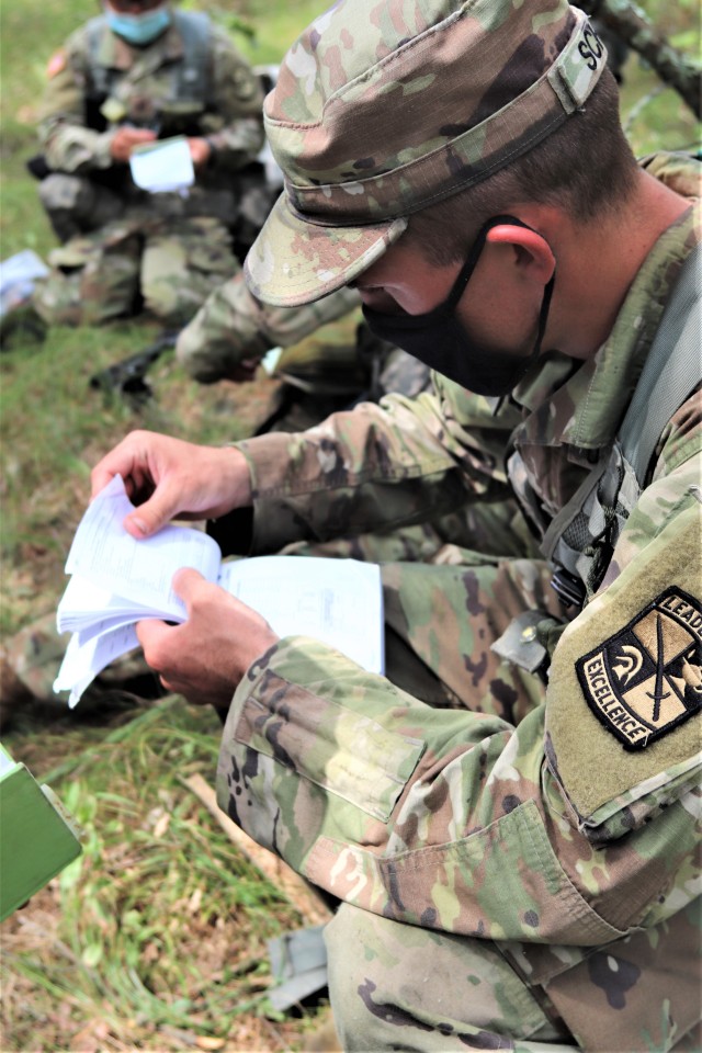 ROTC cadets participate in field training Aug. 13, 2020, at Fort McCoy, Wis. Dozens of ROTC cadets from seven universities trained at Fort McCoy for 10 days in early August in a special training exercise that was created because of the loss of...