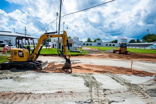 FORT BENNING, Ga. – At Doughboy Stadium here Aug. 28, work has begun on extending the length of the heavily used running track, as well as giving it a new rubberized surface and installing a drainage system to keep rainwater from pooling. The...