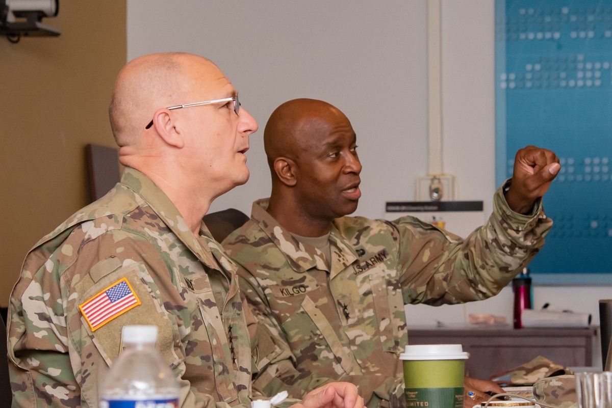 updates AMC commander on inclusion, financial stewardship efforts during inaugural brief