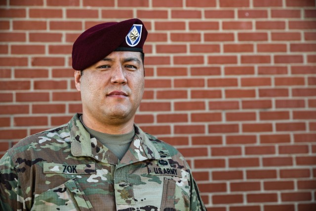 Maj. Levi Zok with XVIII Airborne Corps, G3 Technical Operations, Space Support Element. Zok provided life-saving care to the victim Aug. 4, 2020. “I think about how if I would’ve left work any earlier or later, and if my wife wouldn't have...