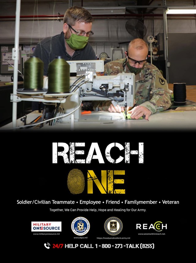 The Army Chaplain Corps encourages everyone – Soldiers, civilian employees, retirees, family members and veterans – to ReachOne during National Suicide Prevention Awareness Month in September.