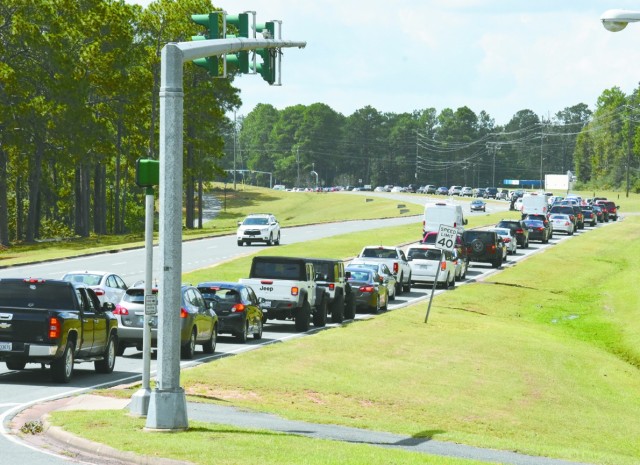 Long lines for gas were the rule rather than the exception in Laura’s aftermath.