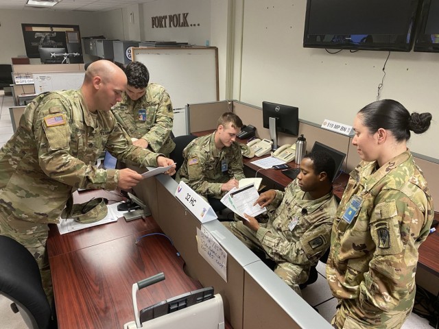 From left: Staff Sgt. Casey Bartness, Headquarter and Headquarters Company; 3rd Brigade Combat Team, 10th Mountain Division; 2nd Lt. Hollis Shoptaw, 46th Engineer Battalion; 2nd Lt. Aaron Blume,  519th Military Police Battalion; Staff Sgt. Giordan...