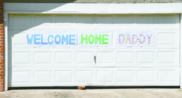 In a perfect display of Army Family resiliency, this crew welcomed home their Soldier even while recovering from Hurricane Laura.