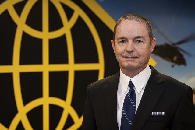 Mark Sullivan, USAFMCOM Army Financial Services senior financial manager, poses for a photo at the Maj. Gen. Emmett J. Bean Federal Center in Indianapolis Aug. 3, 2020. Sullivan was recently awarded the Joseph P. Cribbins Medal by the Association...