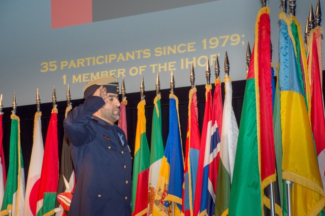 UAE Student at CGSOC Flag Ceremony